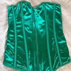 Green Corset with Matching Underwear